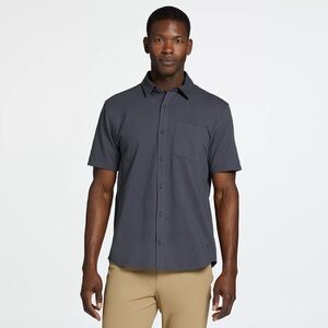 Men's Slate Gray Short Sleeve Button Down Shirt
